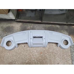 Полка верхняя 452 (двойная) без декора (под колонки и под магнитофон) Серая