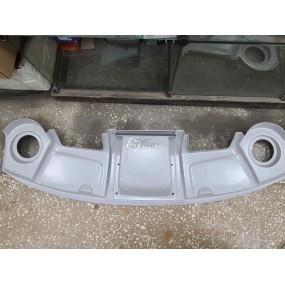 Полка верхняя 452 (двойная) без декора (под колонки и под магнитофон) Серая