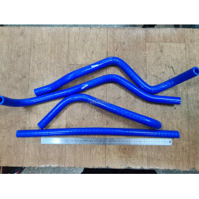 Шланги отопителя СИЛИКОН - № 2 - Patriot ПОСЛЕ 2012 года выпуска (4 штуки) - (ТЕХНОПАРТНЁР) - СИНИЕ