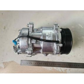 Компрессор кондиционера Sanden (Бензин)    (на шкиве 6 впадин, 7 выступов) CARTRONIC