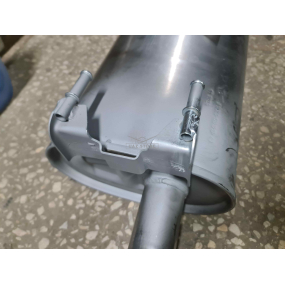 Глушитель с резонатором Patriot - № 4 - (Нерж) - с гофрой для автомобилей с АКПП