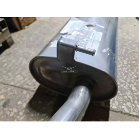 Глушитель с резонатором Patriot - № 4 - (Нерж) - с гофрой для автомобилей с АКПП