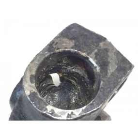 Шарнир карданный вала рулевого управления в сборе (для ГУР) Стерлитамак - (с одной стороны шлиц для трубы, с другой стороны гладкое отверстие (большое)
