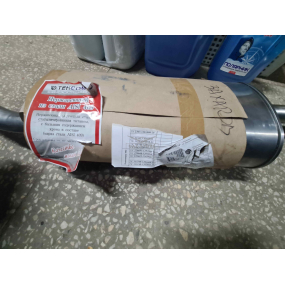 Глушитель с резонатором Patriot - № 2-2 - (Нерж) - с гофрой