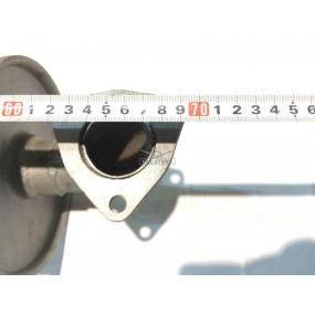 Глушитель 3160 - (1-ая труба без фланца 5 см, 2-й фланец с 3-мя отверстиями на загнутой трубе 5 см)