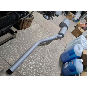 Глушитель с резонатором 33036, 39094 - (Простой металл) - 4091 - Баксан - Длинн. - выхлоп в конце