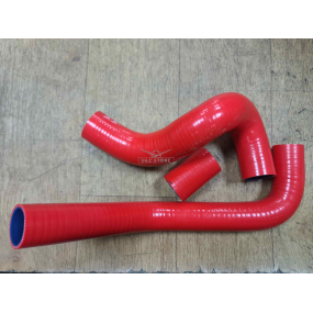 Шланги радиатора Patriot с кондиционером (силиконовые) - 3 шт. - ПРОМТЕХПЛАСТ (КРАСНЫЕ снаружи) СК