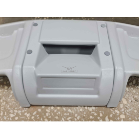 Полка верхняя 452 (двойная) без декора (под колонки и под магнитофон) Серая