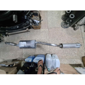 Глушитель с резонатором Patriot - № 4 - (Нерж) - с гофрой для автомобилей с АКПП