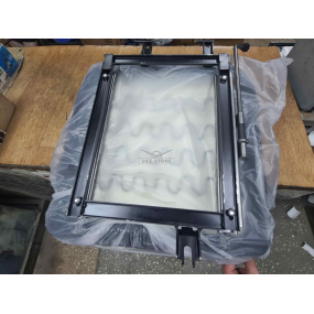 Сиденье 452 переднее левое н.о. (под штифт, салазки, с подголовником)