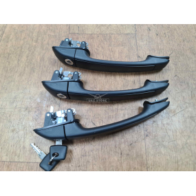 Ручка двери 452 НАРУЖНАЯ БОКОВАЯ НОВОГО ОБРАЗЦА (КОМПЛЕКТ под 1 ключ) - 3 шт. (Noname)