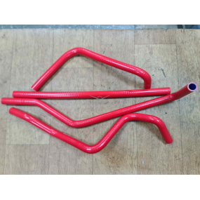 Шланги отопителя СИЛИКОН - № 2 - Patriot ПОСЛЕ 2012 года выпуска (4 штуки) - (ПРОМТЕХПЛАСТ) - КРАСНЫ