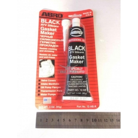 Герметик-прокладка черный высоко-температурный (ABRO) - (0.085 кг)