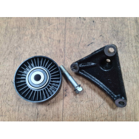 Ролик натяжной С КРОНШТЕЙНО  (Нар Ф 80 мм, 27/10 мм) INA - № 2-2 - УПАКОВКА ЗМЗ - подшипник F-617248