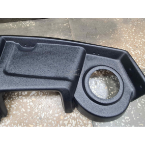 Полка верхняя 452 (двойная) без декора (под колонки и под магнитофон) Черная