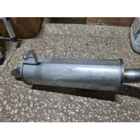 Глушитель с резонатором Patriot - № 4 - (Нерж) - с гофрой для автомобилей с АКПП