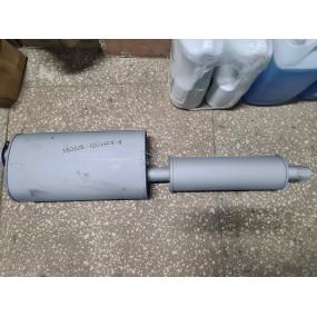 Глушитель с резонатором 33036, 39094 - (Простой металл) - 4091 - Баксан - Кор.- выхлоп под платформу